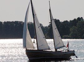 K10-Kutter Capella auf der Mittleren Havel