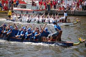 Drachenbootrennen - beliebtes Festspektakel  an der Havel