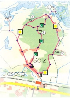 Torenkarte G&ouml;tzer Berge - G&ouml;tzer Havelufer